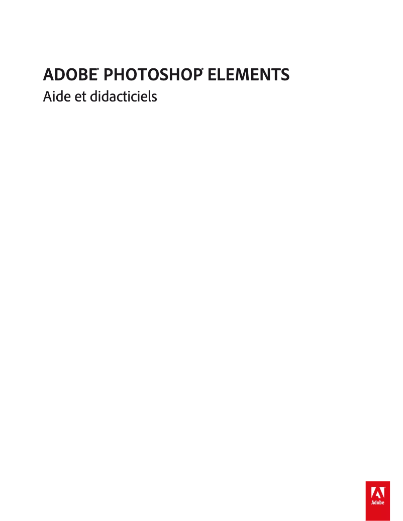 Page 1 de la notice FAQ Adobe Photoshop Elements 11