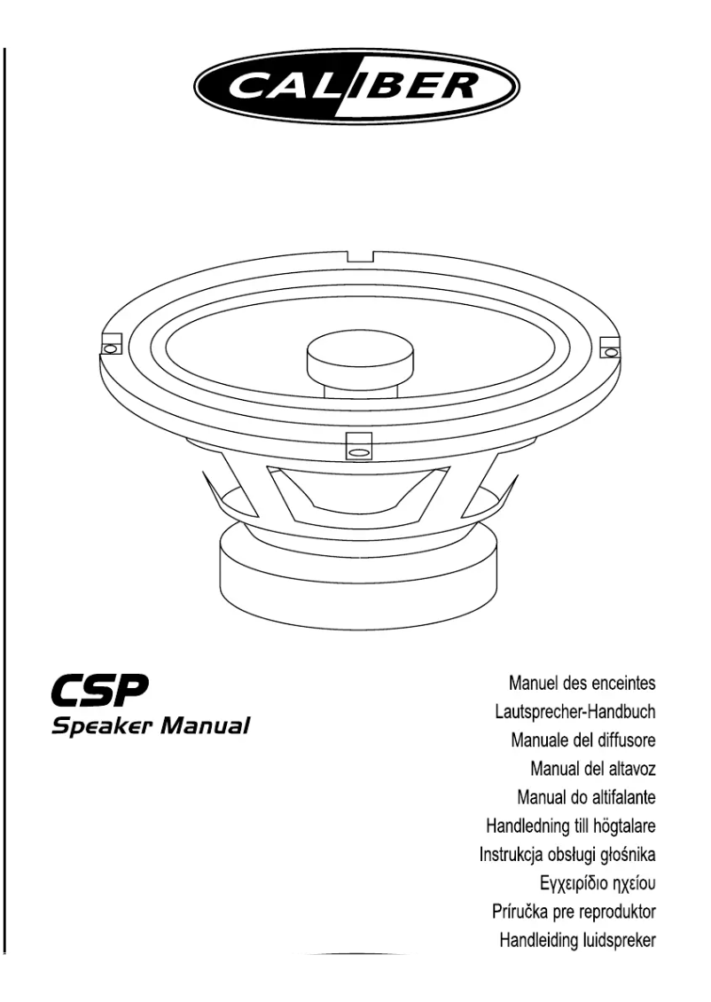 Image de la première page du manuel de l'appareil CSP69