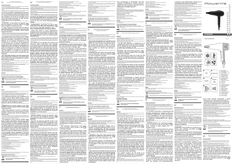 Page n°1 - Manuel utilisateur Rowenta CV5712