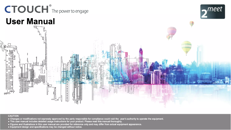 Page n°1 - Manuel utilisateur CTOUCH Leddura 2Meet