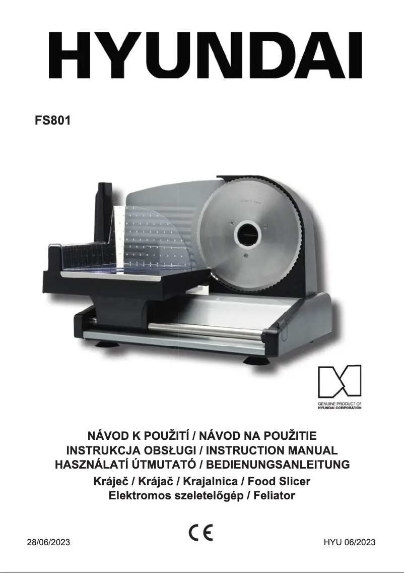 Page n°1 - Manuel utilisateur Hyundai FS801