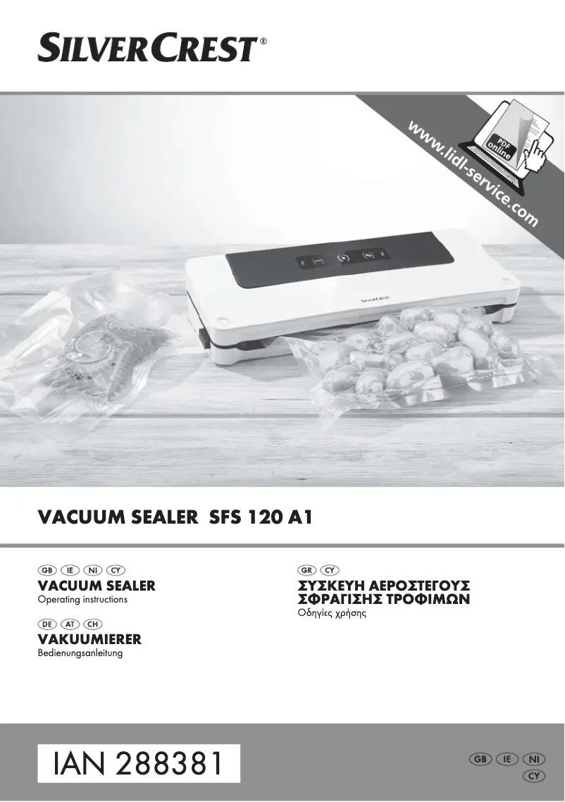 Page n°1 - Manuel utilisateur SilverCrest SFS 120 A1