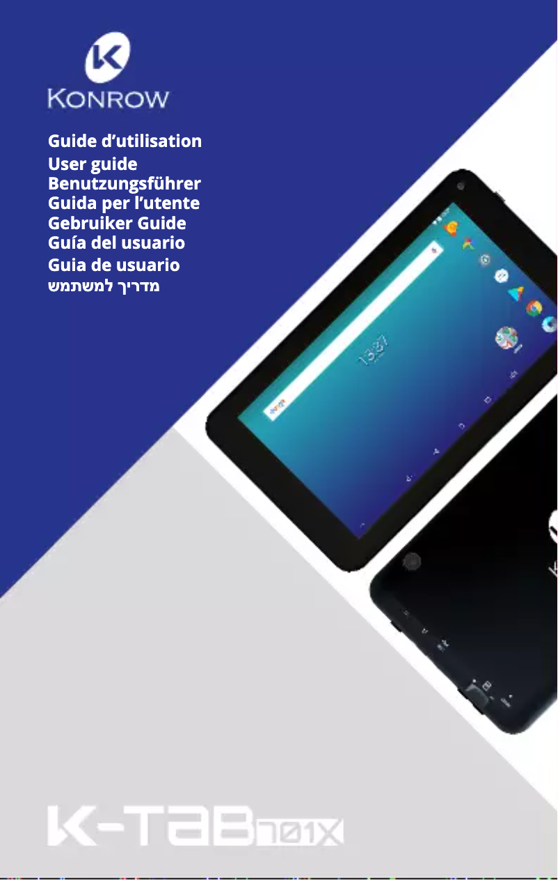 Page n°1 - Manuel utilisateur Konrow K-Tab 701X