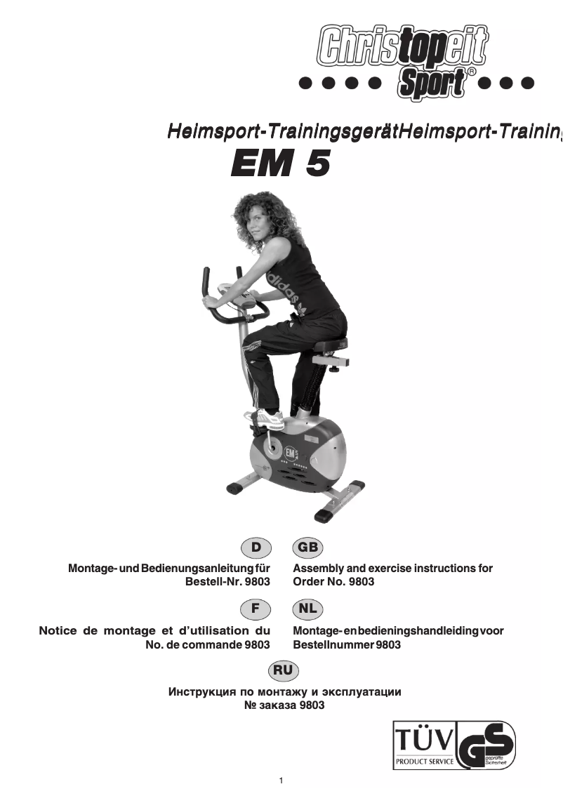 Page n°1 - Manuel utilisateur Christopeit EM 5