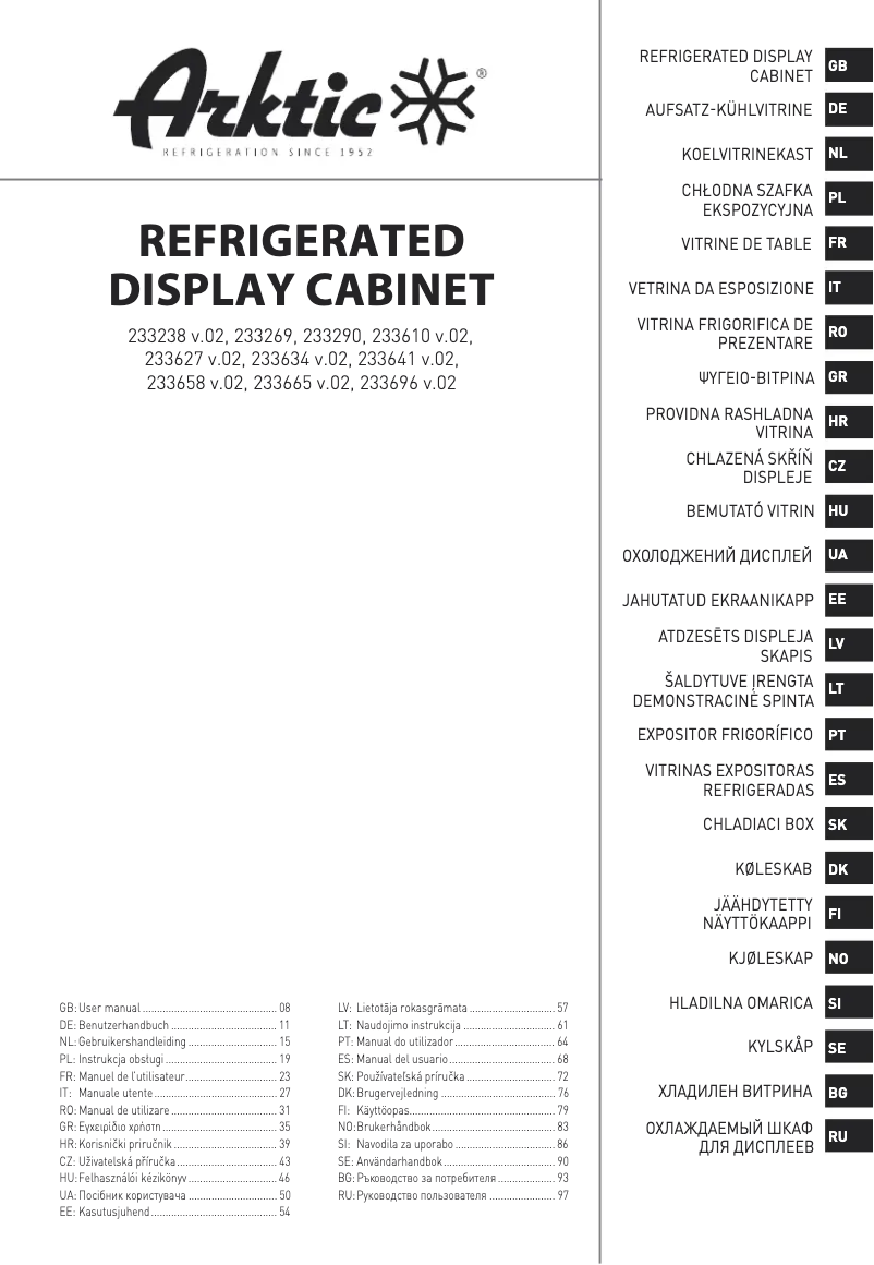 Page n°1 - Manuel utilisateur Arktic 233627