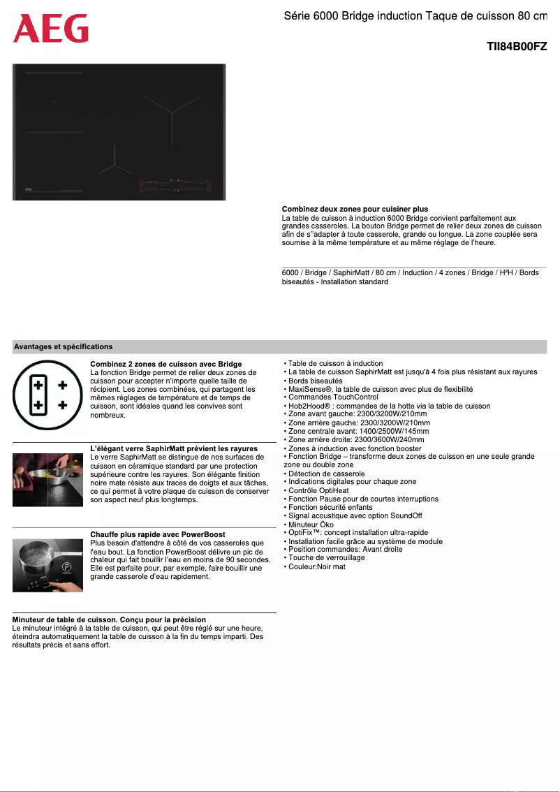 Image de la première page du manuel de l'appareil TII84B00FZ