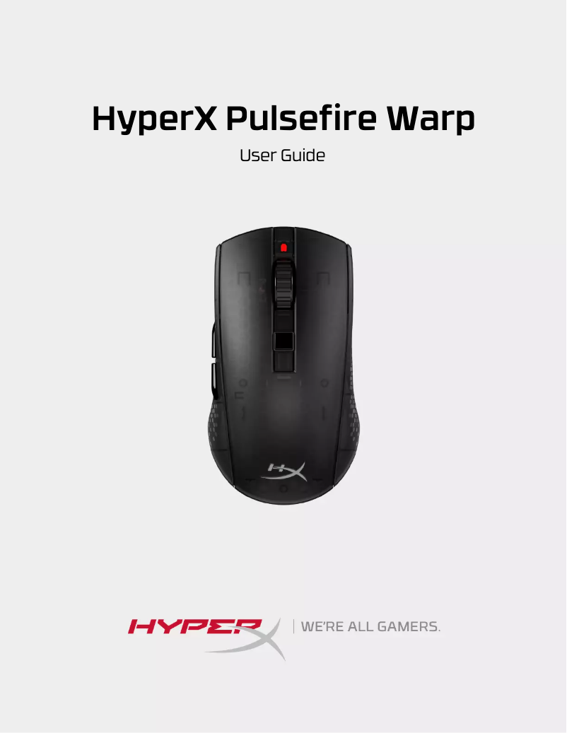 Page 1 de la notice Manuel utilisateur HyperX Pulsefire Warp