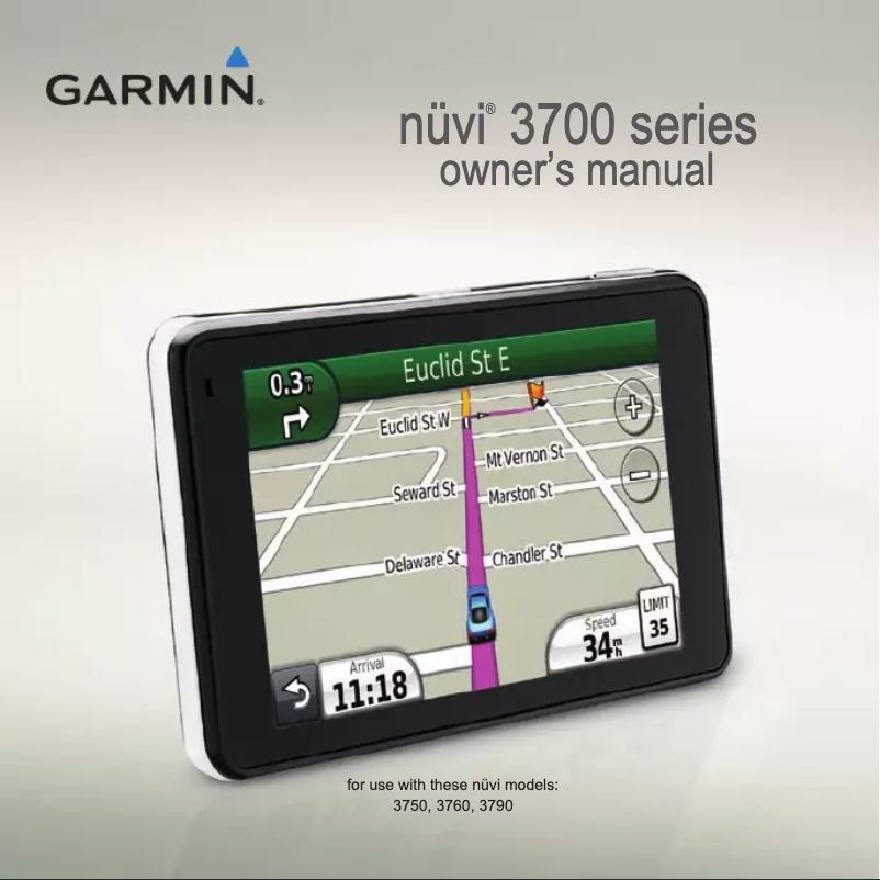 Page 1 de la notice Manuel utilisateur Garmin nuvi 3790LMT