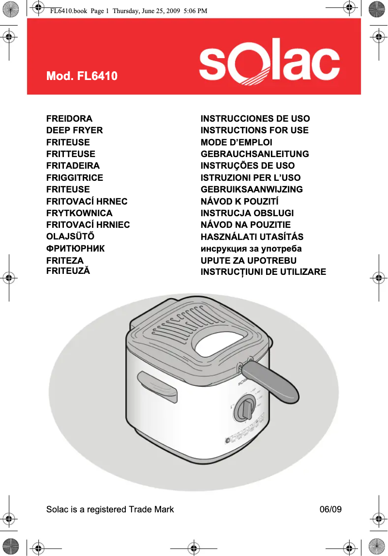 Page n°1 - Manuel utilisateur Solac Ideal 1000 FL6410