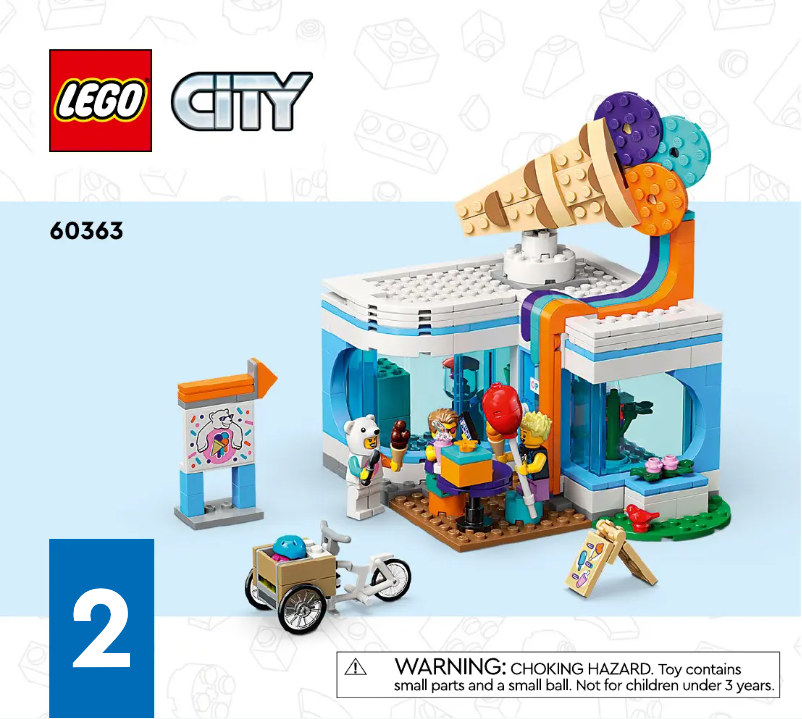 Page 1 de la notice Manuel utilisateur Lego City 60363