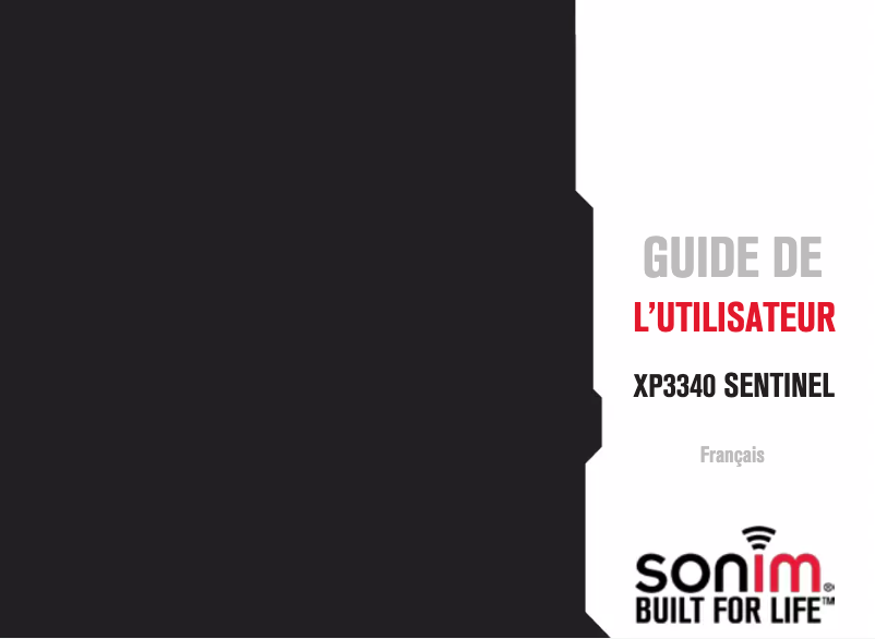 Page 1 de la notice Manuel utilisateur Sonim XP3340 Sentinel
