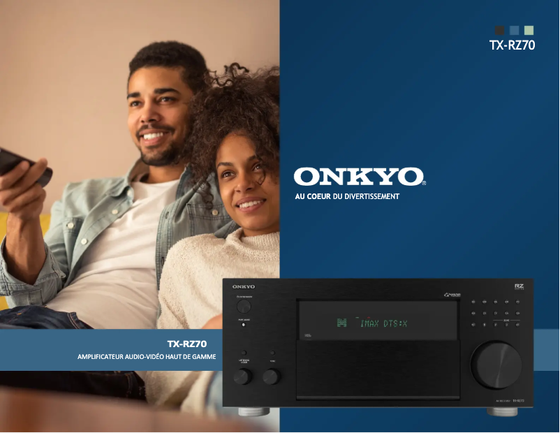 Page n°1 - Fiche technique Onkyo TX-RZ70