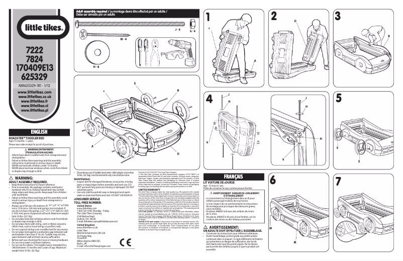 Page 1 de la notice Manuel utilisateur Little Tikes Red Roadster