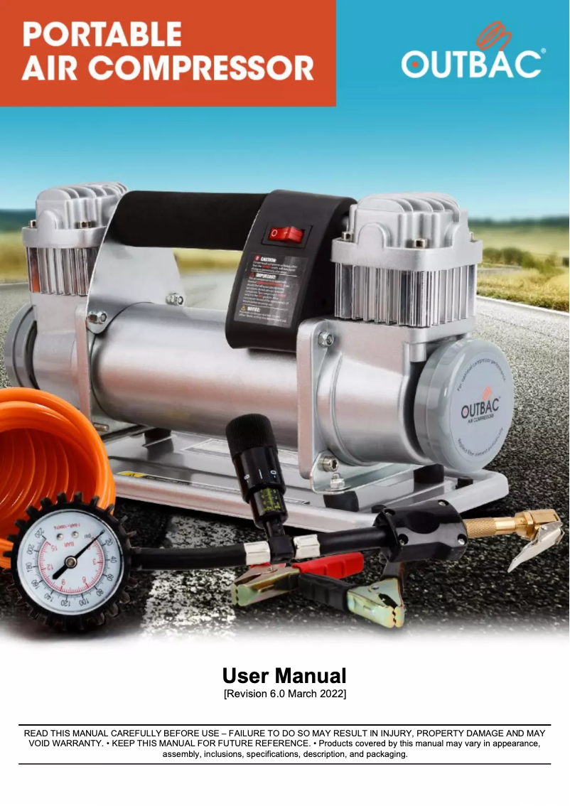 Page n°1 - Manuel utilisateur Outbac OTB600