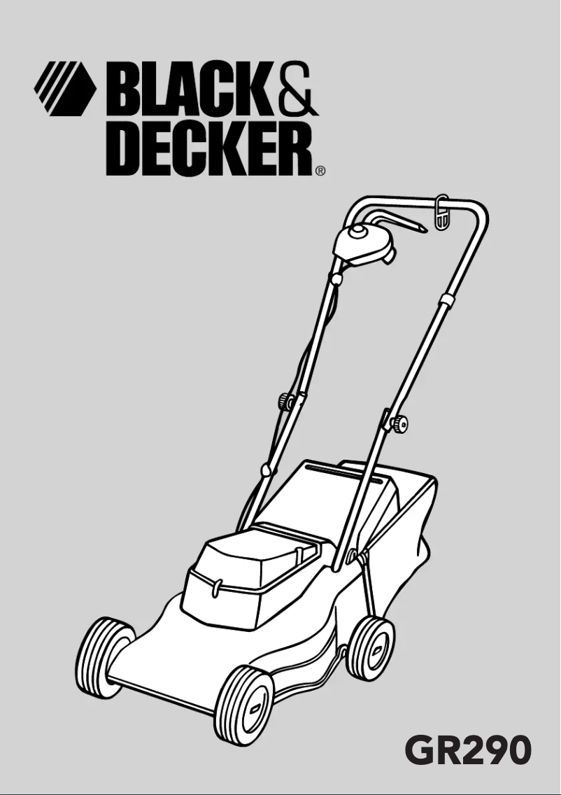 Page n°1 - Manuel utilisateur Black & Decker GR280 Type 3