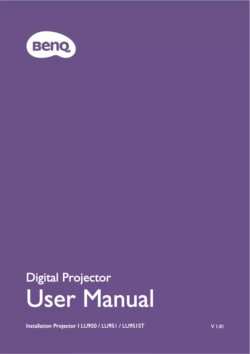 Página 1 del manual Manual de usuario BenQ LU950