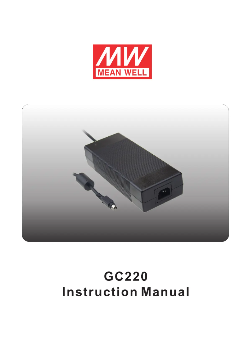 Image de la première page du manuel de l'appareil GC220A12-R7B