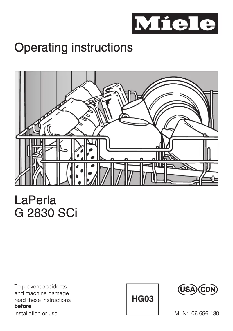 Image de la première page du manuel de l'appareil G 2830 SCi