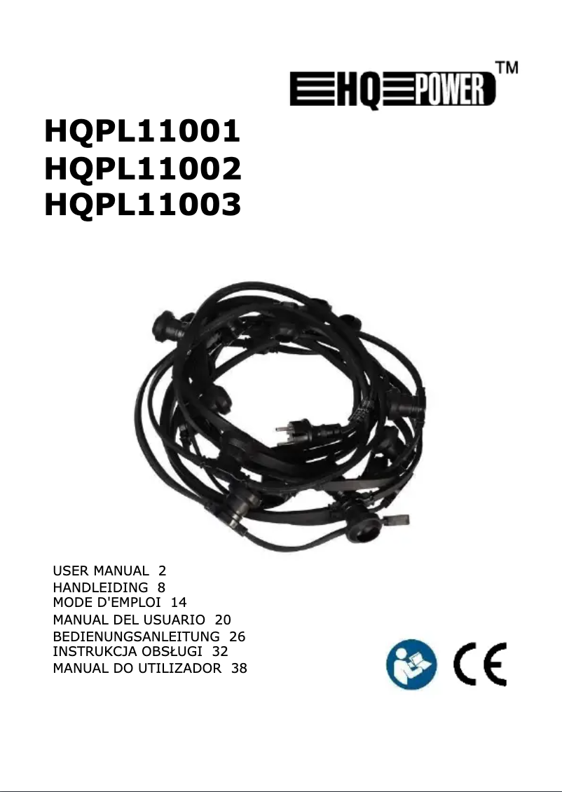 Page n°1 - Manuel utilisateur HQ Power HQPL11001