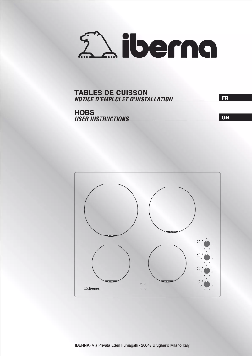 Page n°1 - Manuel utilisateur Iberna PIVK 460 N