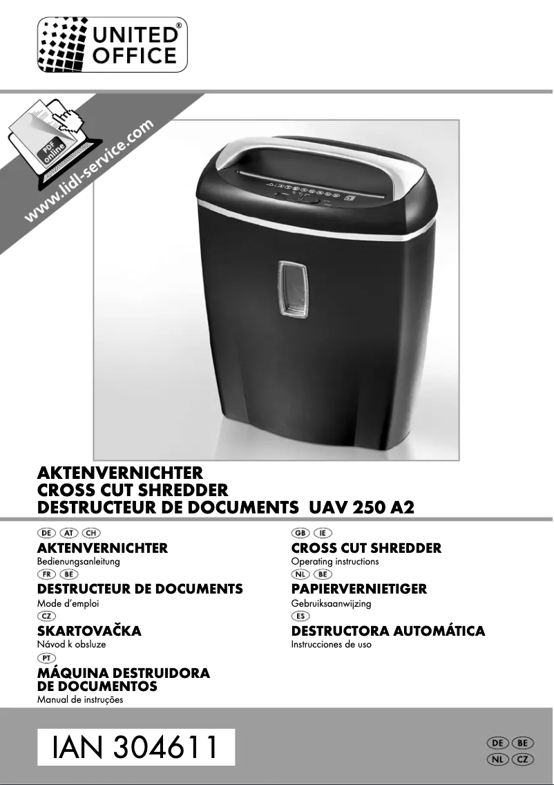 Page n°1 - Manuel utilisateur United Office UAV 250 A2