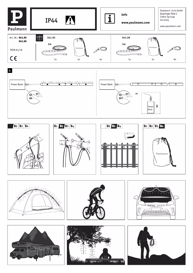 Page n°1 - Manuel utilisateur Paulmann 941.96