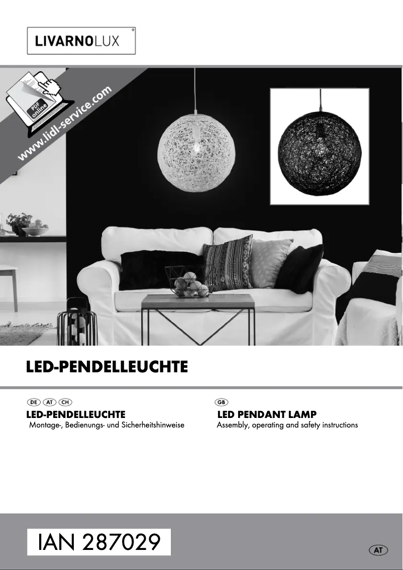Page n°1 - Manuel utilisateur Livarno Lux IAN 287029