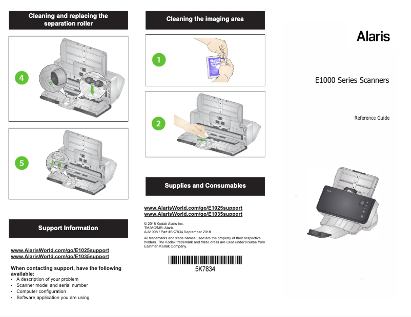 Image de la première page du manuel de l'appareil E1025