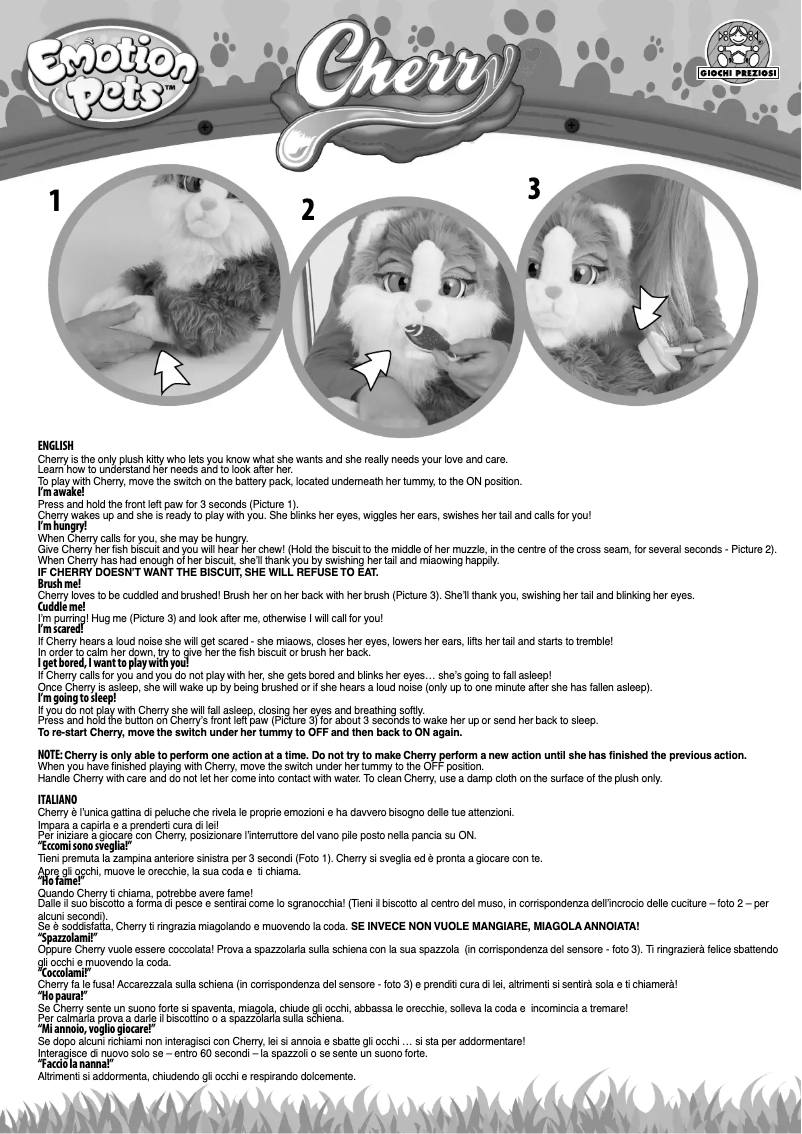 Página 1 del manual Manual de usuario Giochi Preziosi 2237