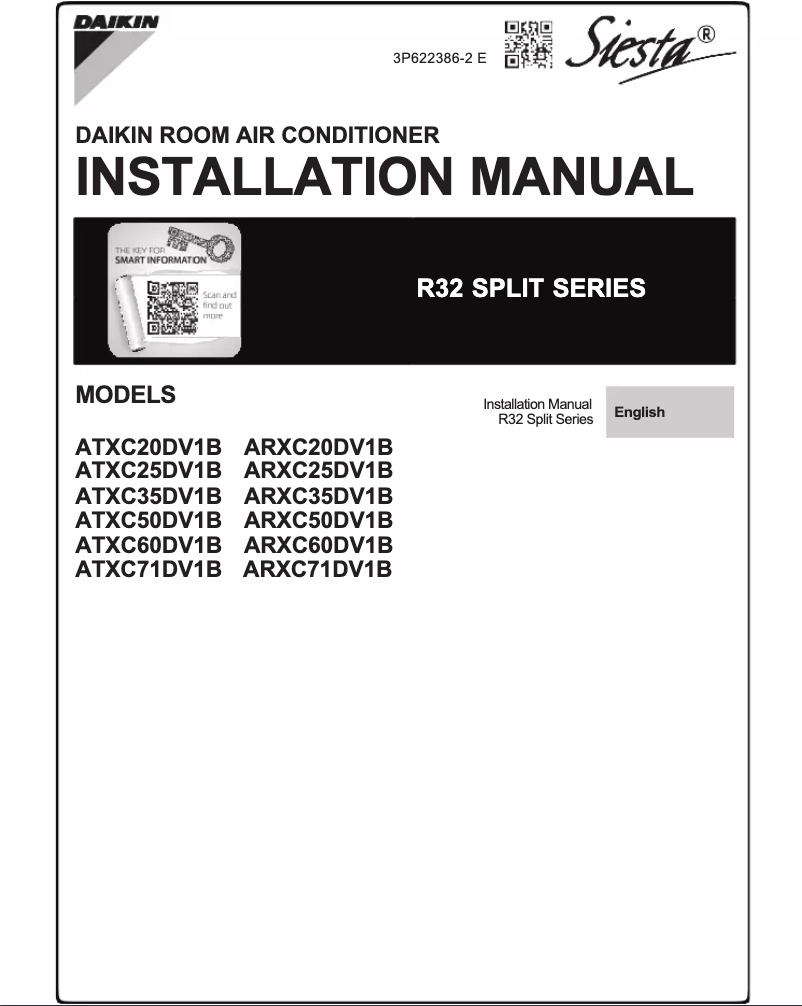 Page n°1 - Manuel utilisateur Daikin ARXC20DV1B