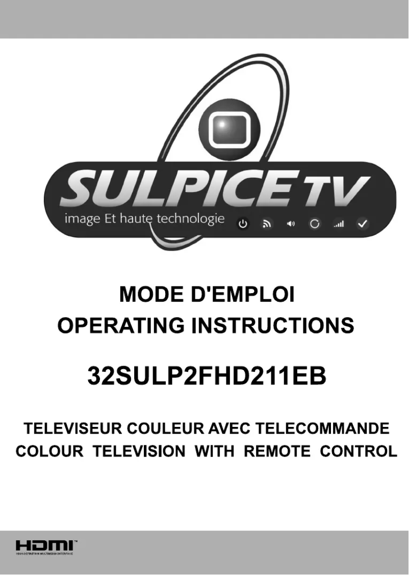 Page 1 de la notice Manuel utilisateur Sulpice 32SULP2FHD211EB