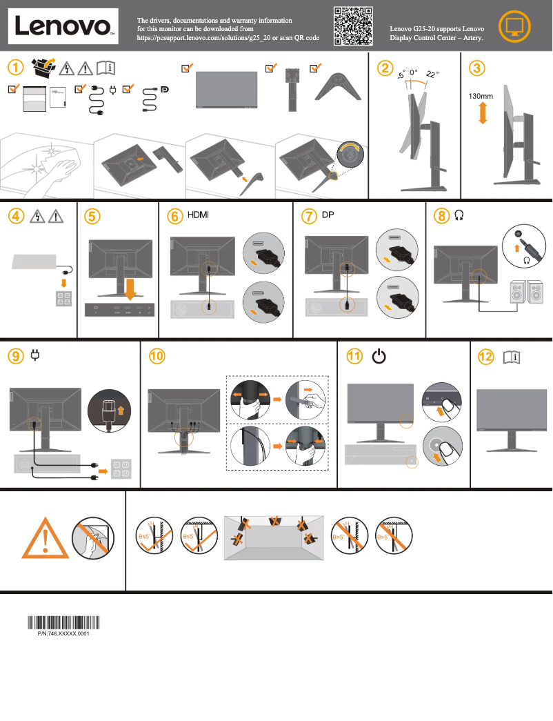 Página 1 del manual Manual de usuario Lenovo G25-20