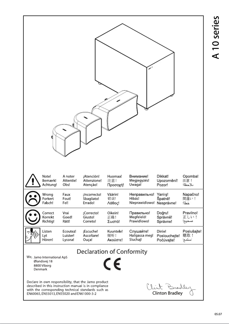 Image de la première page du manuel de l'appareil A 100