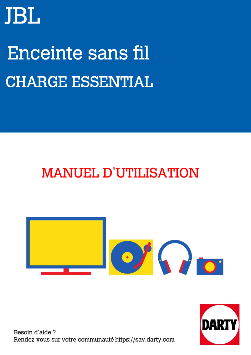 Page 1 de la notice Manuel utilisateur JBL Charge Essential