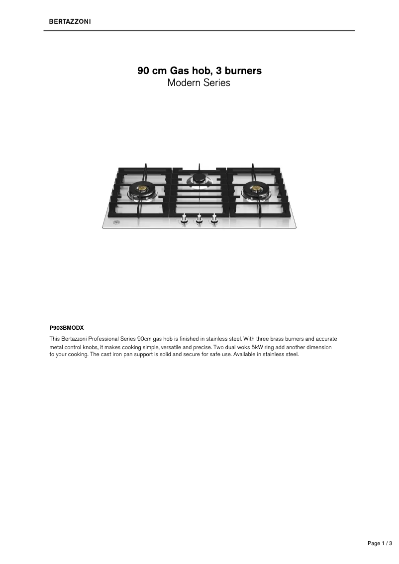 Image de la première page du manuel de l'appareil P903BMODX