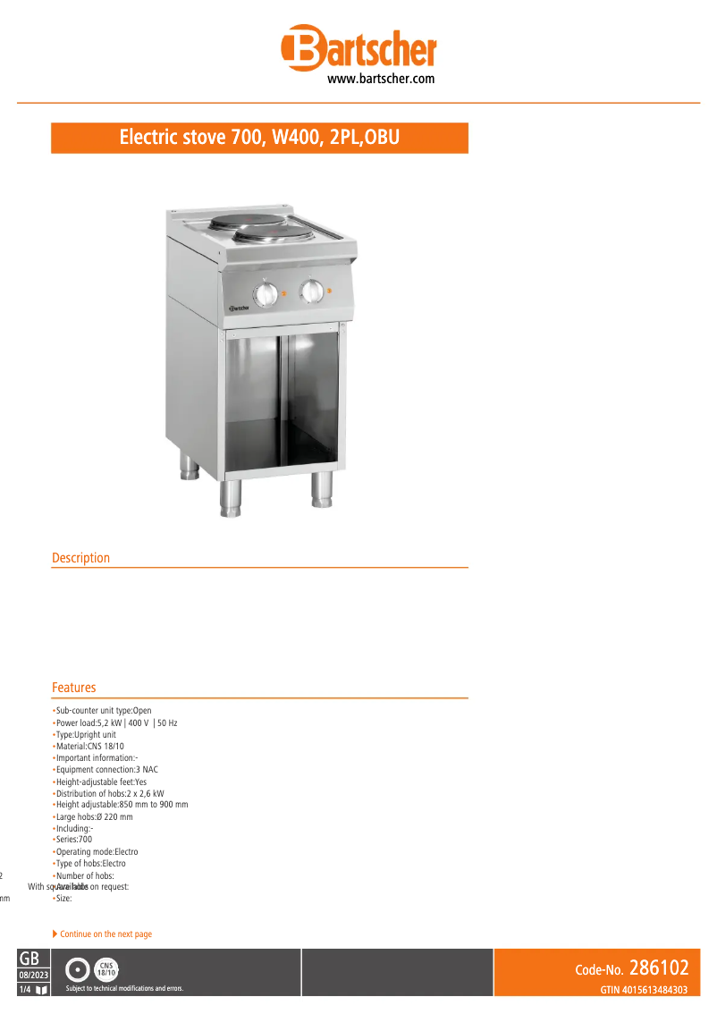 Image de la première page du manuel de l'appareil 286102