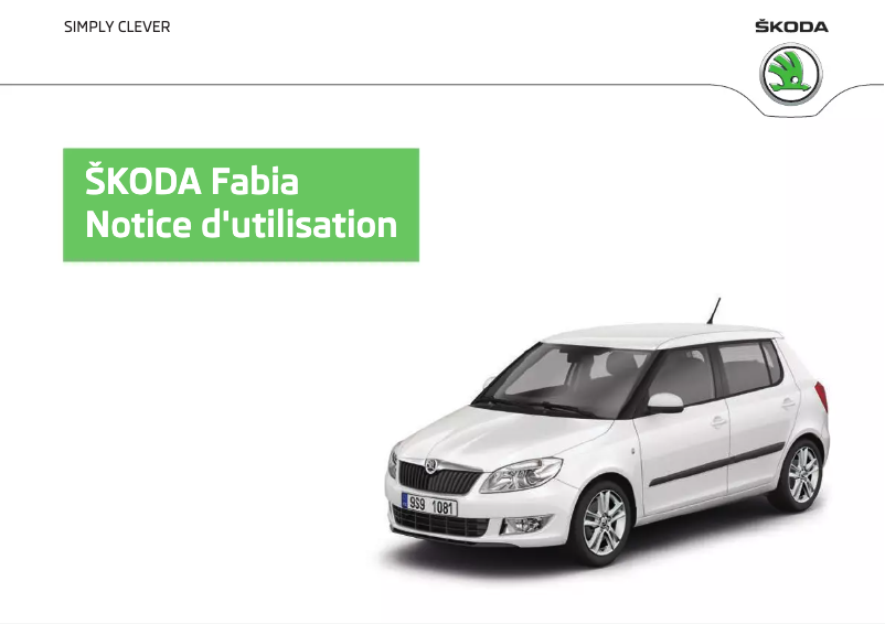 Page 1 de la notice Manuel utilisateur Skoda Fabia (2012)