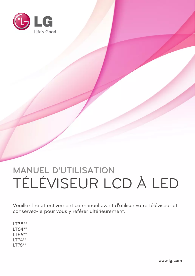 Page 1 de la notice Manuel utilisateur LG 42LT760H