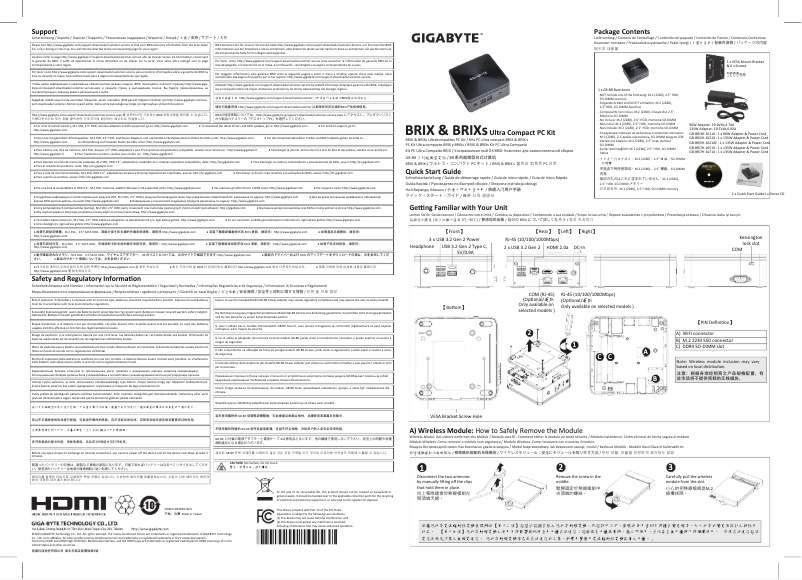 Page 1 de la notice Manuel utilisateur Gigabyte GB-BRi3H-10110