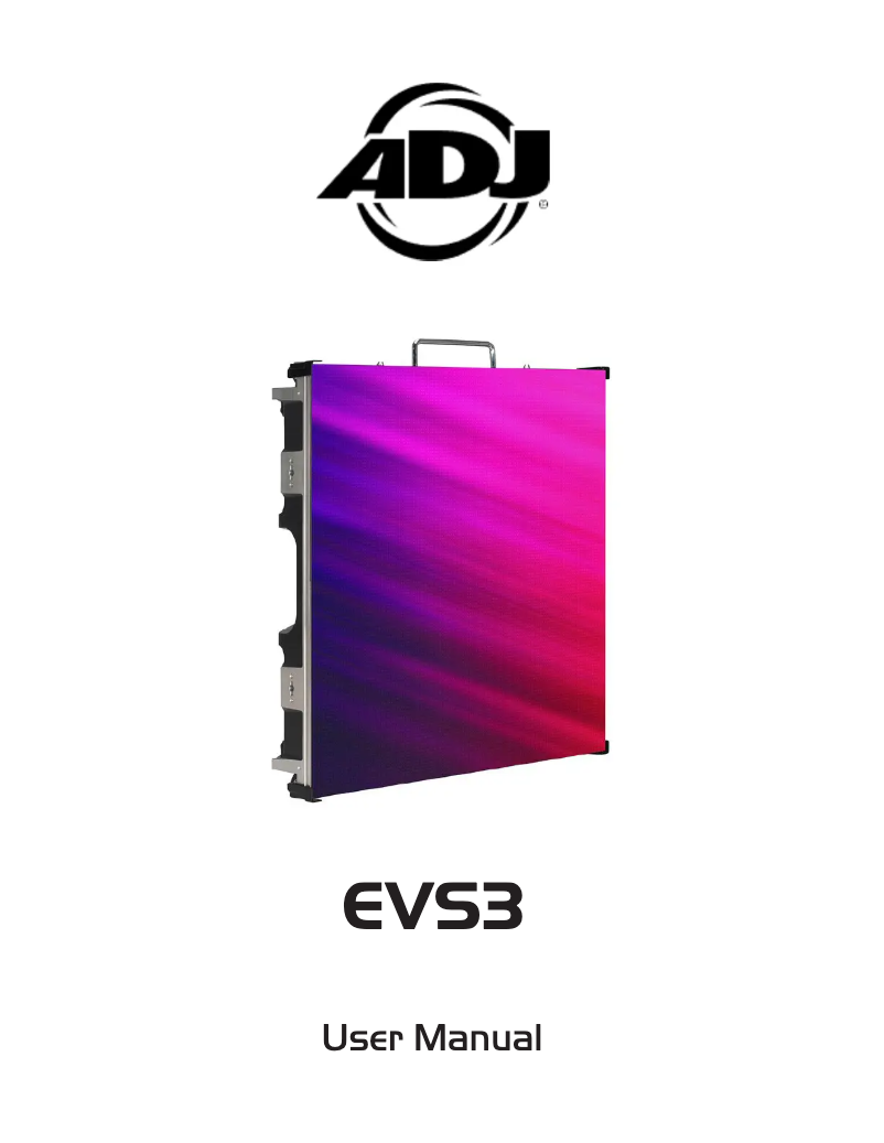 Página 1 del manual Manual de usuario American DJ EVS3