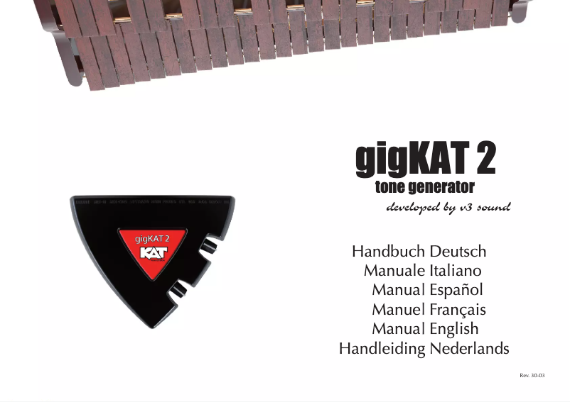 Image de la première page du manuel de l'appareil gigKAT 2