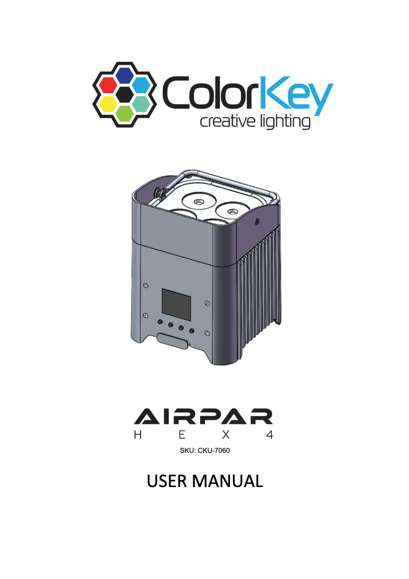 Page n°1 - Manuel utilisateur ColorKey AirPar HEX 4 Bundle