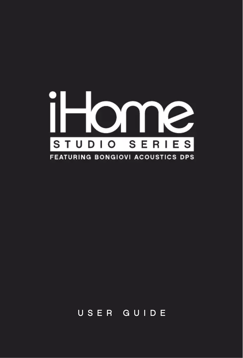 Page 1 de la notice Manuel utilisateur iHome iP1