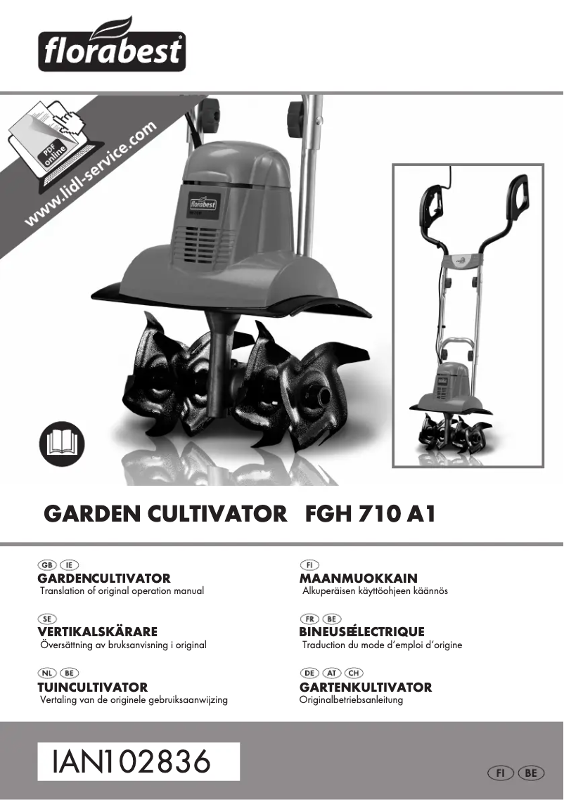 Image de la première page du manuel de l'appareil FGH 710 A1