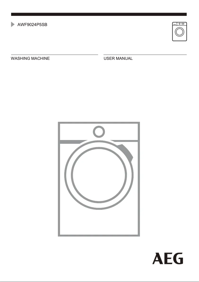 Image de la première page du manuel de l'appareil AWF9024P5SB