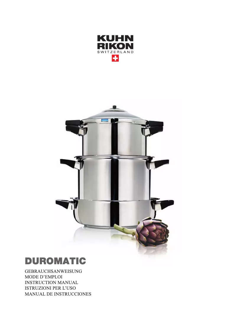 Page 1 de la notice Manuel utilisateur Kuhn Rikon Duromatic Inox