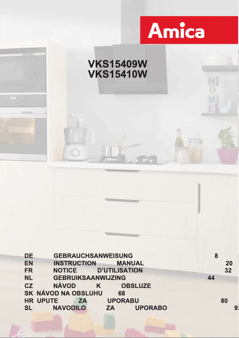 Page n°1 - Manuel utilisateur Amica VKS 15409 W