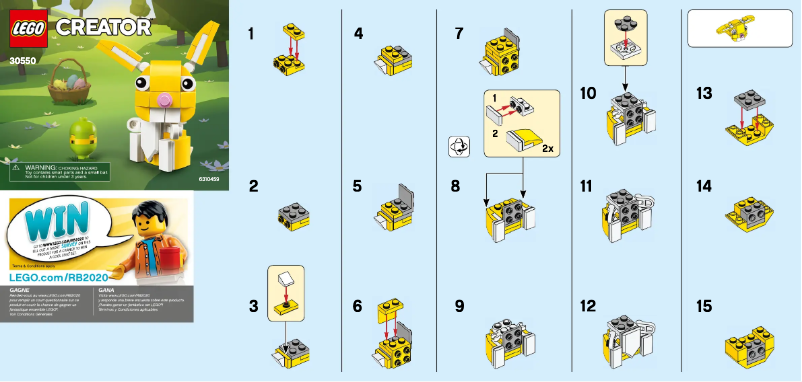 Page 1 de la notice Manuel utilisateur Lego Creator 30550
