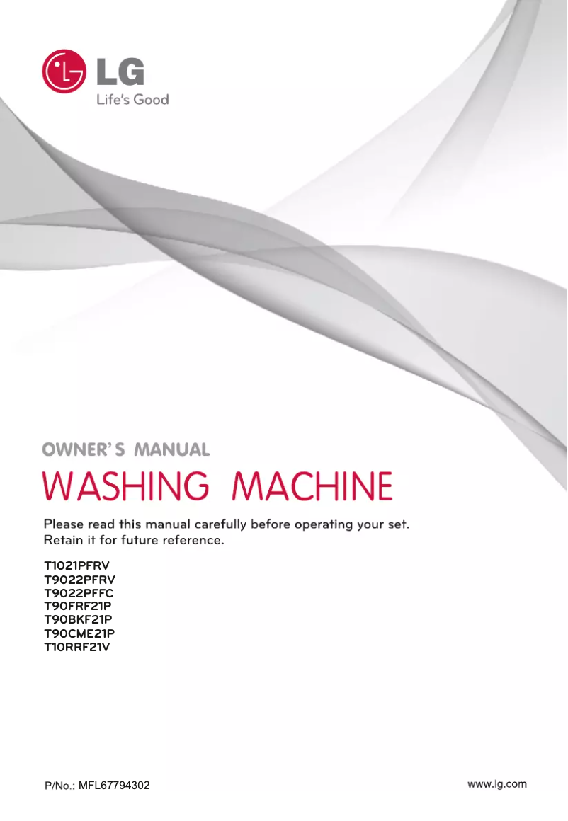 Image de la première page du manuel de l'appareil T10RRF21V