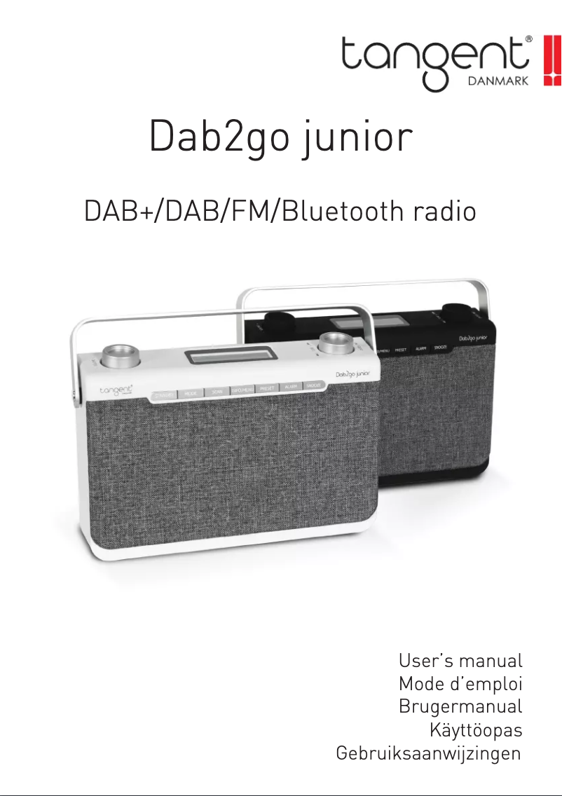 Image de la première page du manuel de l'appareil Dab2go junior